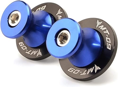 WAGLOS Tornillos de soporte deslizante para Yamaha MT09 MT-09 FZ09 Tracer 2014-2019 2017 2018 anticaídas (color  1 par azul)