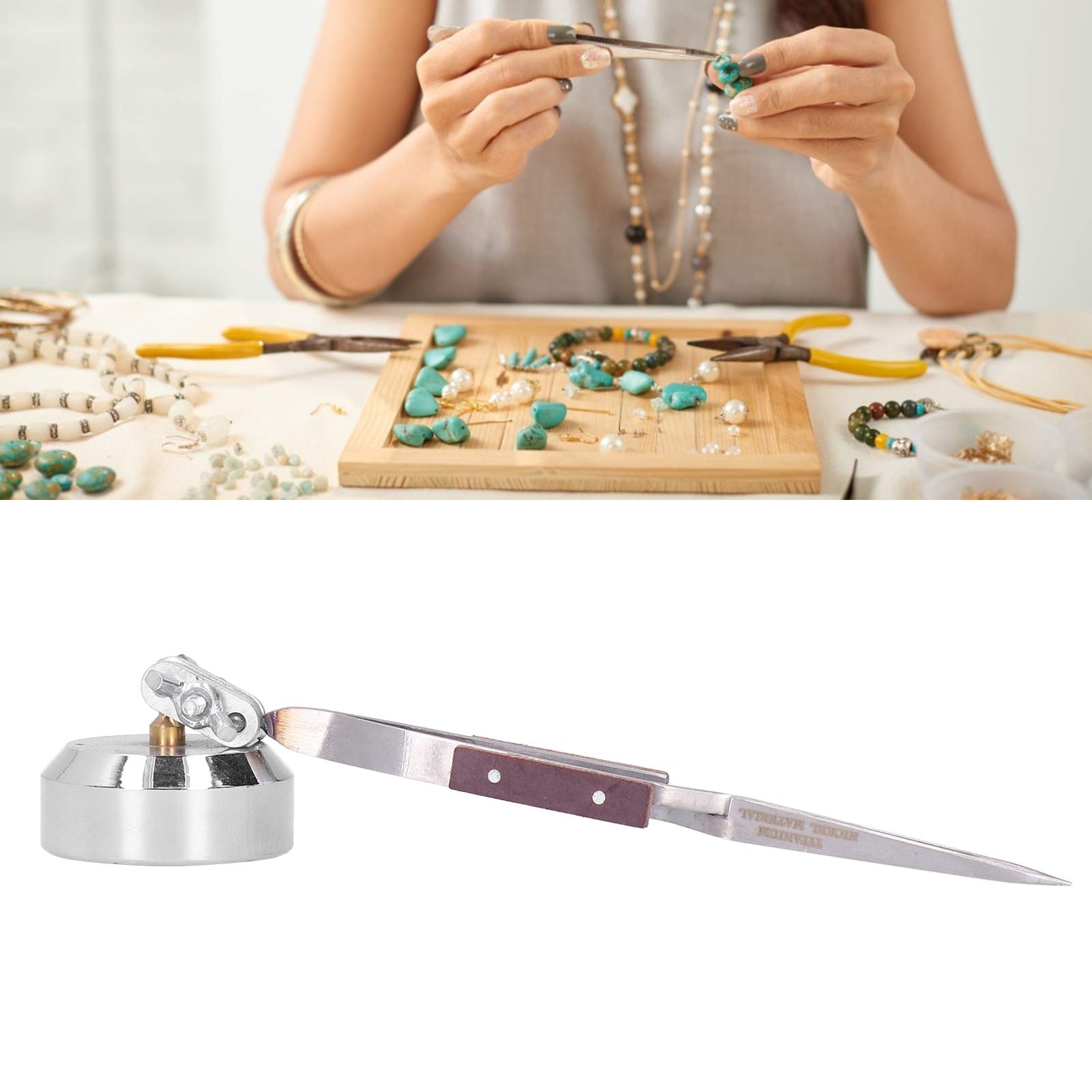 Base Troisième Main Métal Avec Pinces - Support Soudage Bijoux, électronique - Outil Pro Ou Hobby