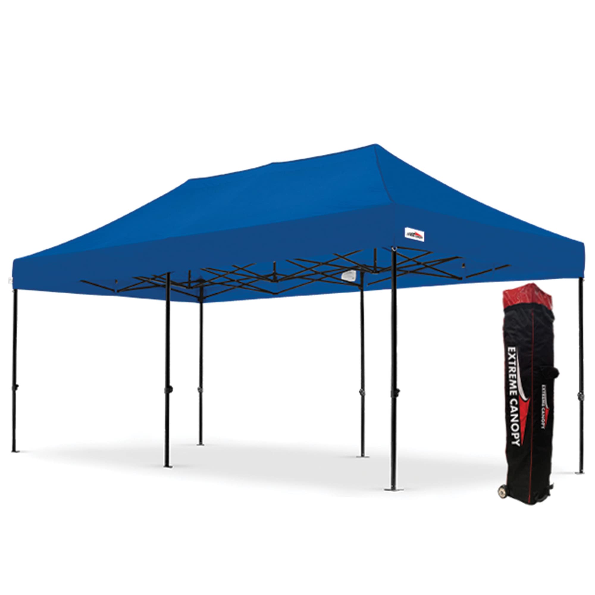 Extreme Canopy Heavy Duty Steel Instant Popup Tent (10'x20', Blue) : Patio, Lawn & Garden