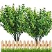 Artificial Plant Eucalyptus Leave Outdoor Shrubs Plastic Fake Bushes Window Box Greenery for Home Indoor Garden Light Green UV Resistant Verandah Office Wedding Decor Wholesale - 4 PCS