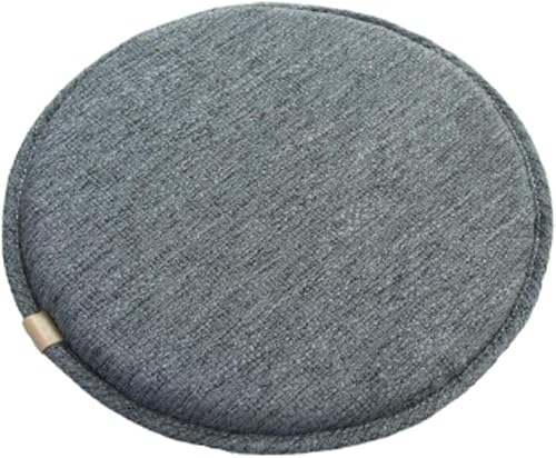 Miniatura 19 de Cojín de asiento redondo con lazos, funda de cojín transpirable de 13 pulgadas, cojín de tatami, cojín para silla de cocina, hogar, oficina con