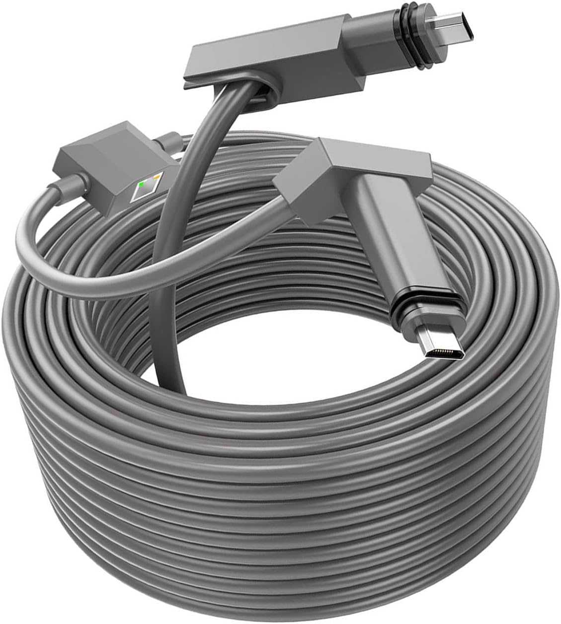 Rectangular Satellite Replacement Cable 10ft with 3ft Ethernet Adapter 2 in 1 for GEN2 V2 Dish Antenna Water Proof Cord