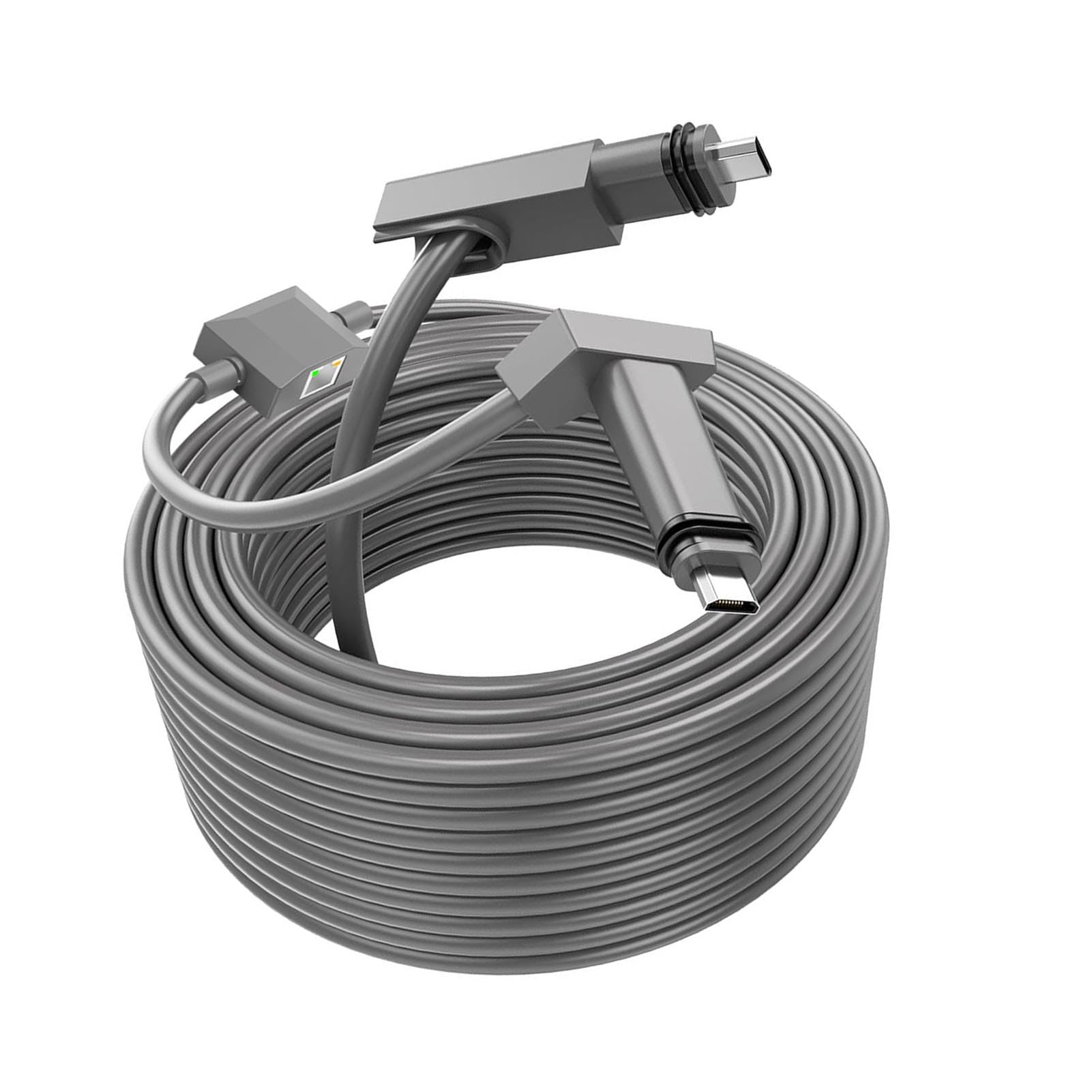 Rectangular Satellite Replacement Cable 10ft with 3ft Ethernet Adapter 2 in 1 for GEN2 V2 Dish Antenna Water Proof Cord