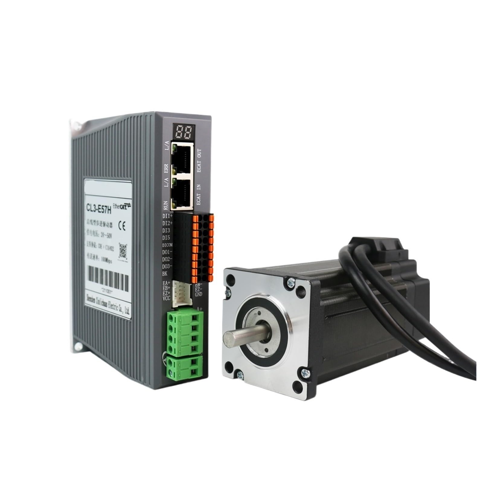 EKFBQBGW DC24～48V 4/4.5/5/5.8A 1000PPR Stepper electronic starter Controller 2/2.3/2.8/4.5/4.8/5.5N.m 2Phase Nema24 Closed Loop Stepper electronic starter Drivers(Nema24 2.3Nm Kit)
