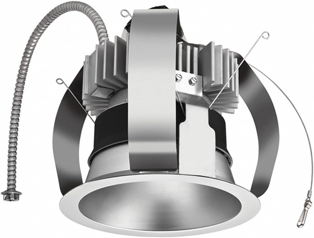 Lithonia Lighting RV8 35/20 277 HSG Recessed LED Retrofit Downlight Housing, 2000 lm, 277V, 8", Gray