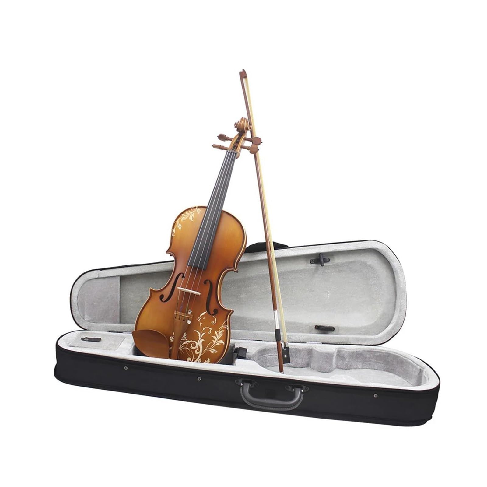 Violino 4/4 Professionale Acustico In Legno Massello Strumento Musicale Per Principianti Con Accessori Violino(2)