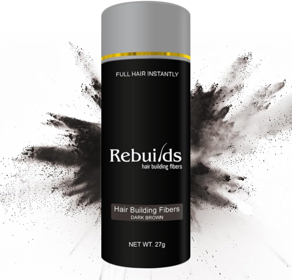 Hair Building Fibers, Dark Brown, 27 grams