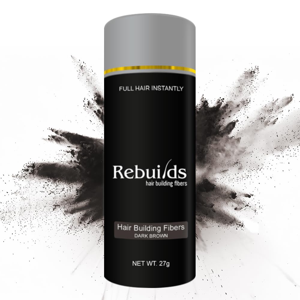 Rebuilds Hair Building Fibers, Dark Brown, 27 grams