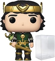 Vista 1 de POP Marvel: Loki - Kid Loki con cocodrilo Loki Pop! Figura de vinilo (empaquetado con funda protectora compatible con POP Box), multicolor, 3.75