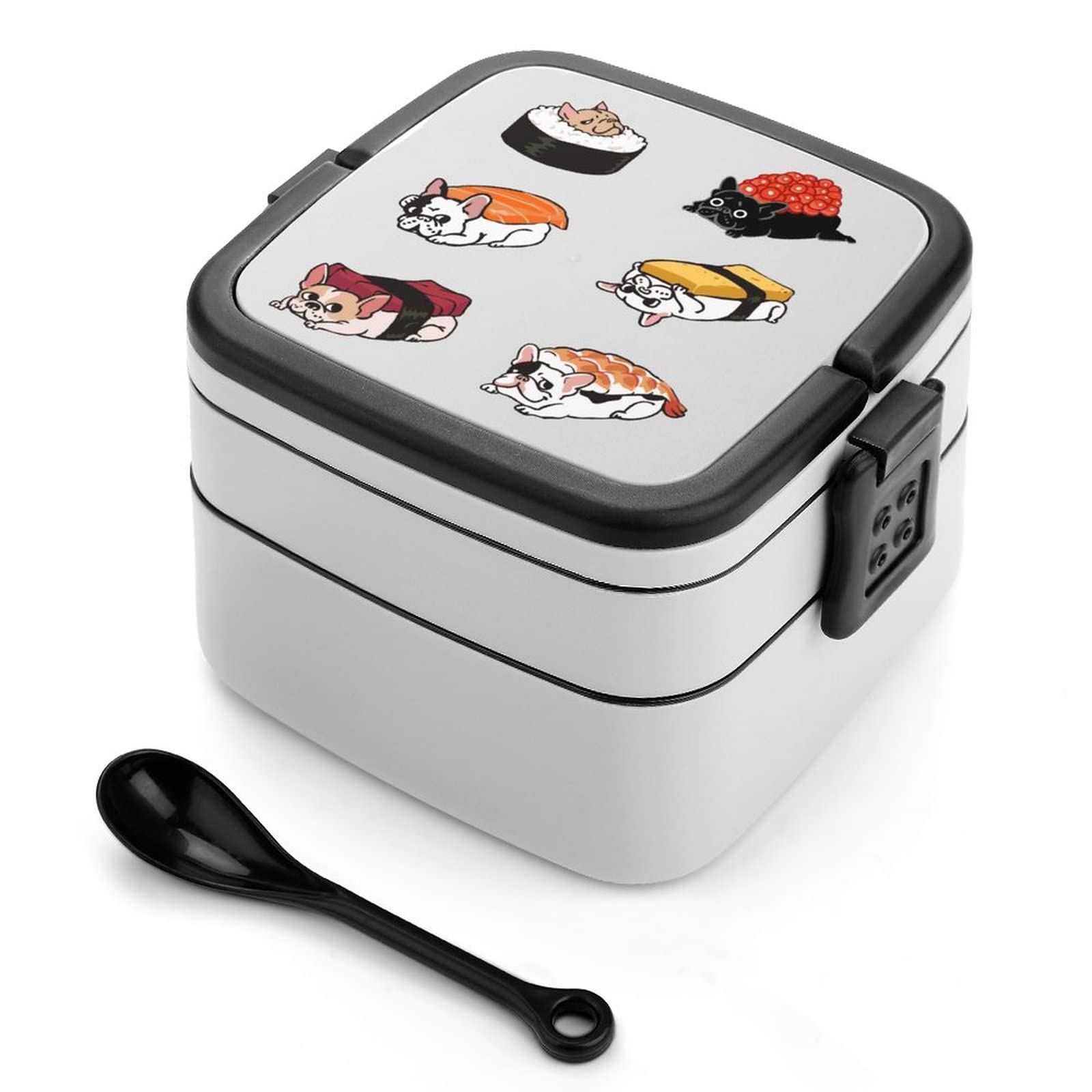 Amazon | 弁当箱 お弁当箱 寿司柄 おにぎり ランチボックス 二段