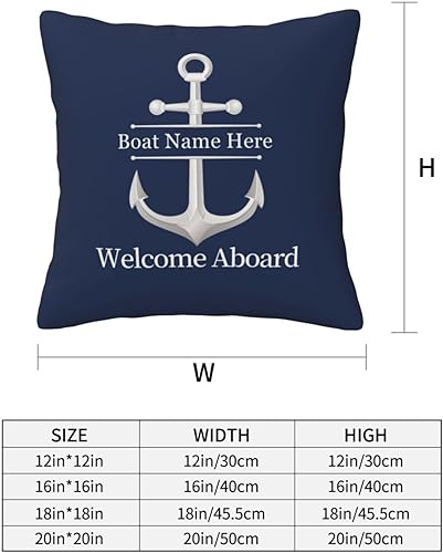 Vista 53 de Almohada lumbar de ancla náutica personalizada Funda de almohada de barco náutica Funda de almohada náutica Regalo de barco náutico, almohada