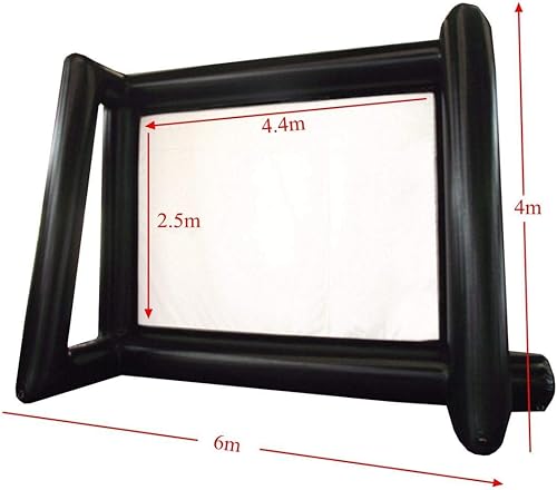 Miniatura 6 de ZLXDP - Pantalla de cortina inflable de 200 pulgadas proyector para el hogar al aire libre oficina pantalla de proyección 3D portátil