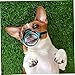 TOYANDONA Printed Adjustable Dog Muzzle Breathable Chewing Muzzle for Outdoor Use Soft Cotton Biting PET Adjustable Size for Dogs