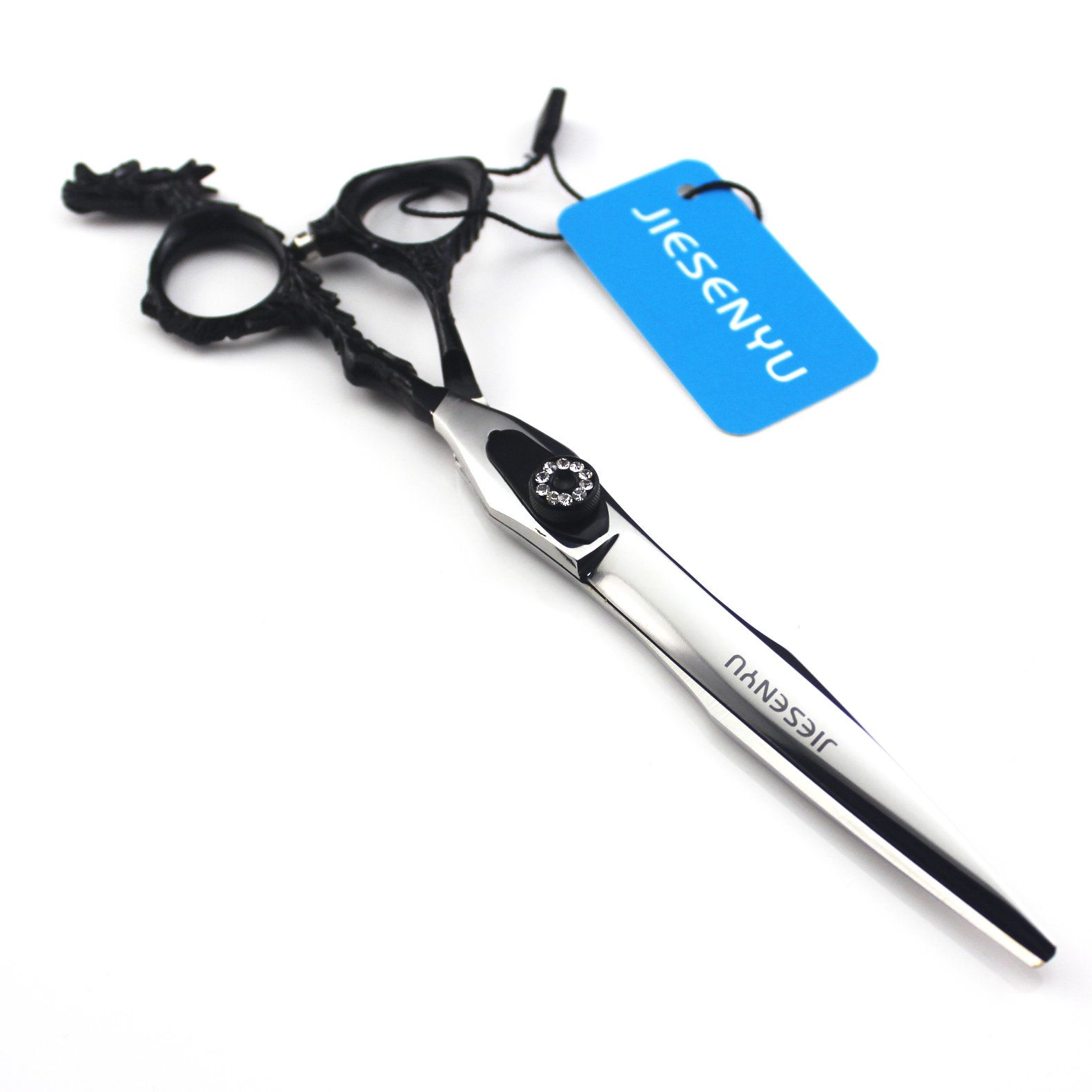 Ciseaux de barbier japonais JIESENYU 17,8 cm à tranchant rasoir en acier inoxydable 440C durable