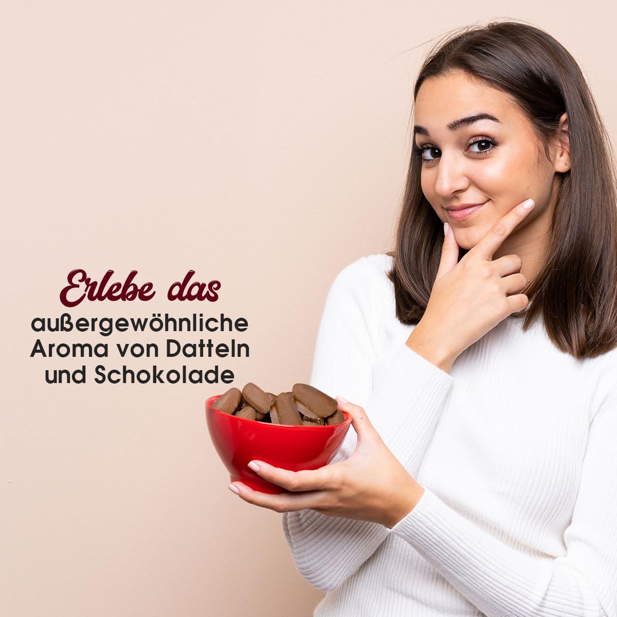 Sultan’s Palace Datteln in edler Schokolade – 1000g – Fruchtig & knackig – Versand mit Kühlpads - Schokoladenfrüchte – Geschenkidee