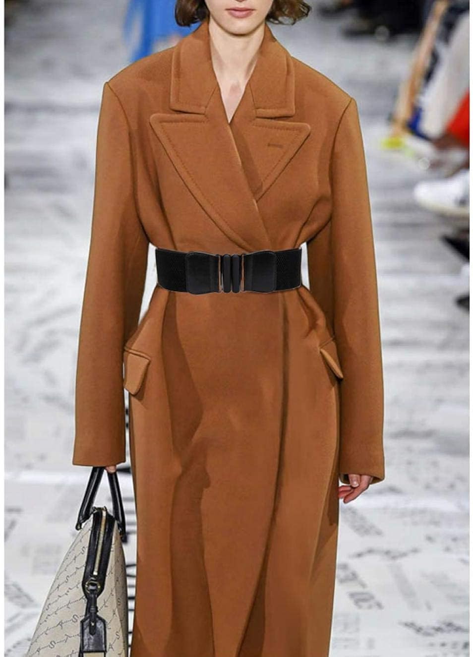 VOCHIC Wide Elastic Plus Size Dress Belt for Women Waist Belts Stretch