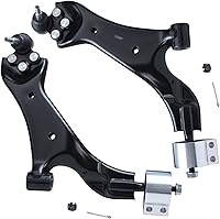 Vista 1580 de Detroit Axle - Kit de suspensión frontal de 8 piezas para Dodge Journey 2009-2015, 2 brazos de control inferiores, 2 rótulas, 2 varillas
