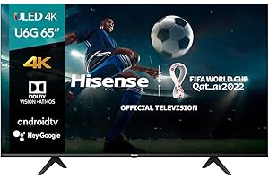 Hisense ULED 65 Inch U6G QLED 4K Quantum HDR TV