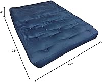 Vista 15 de Gold Bond Colchón futón de algodón de 6 pulgadas, conducto, individual, negro