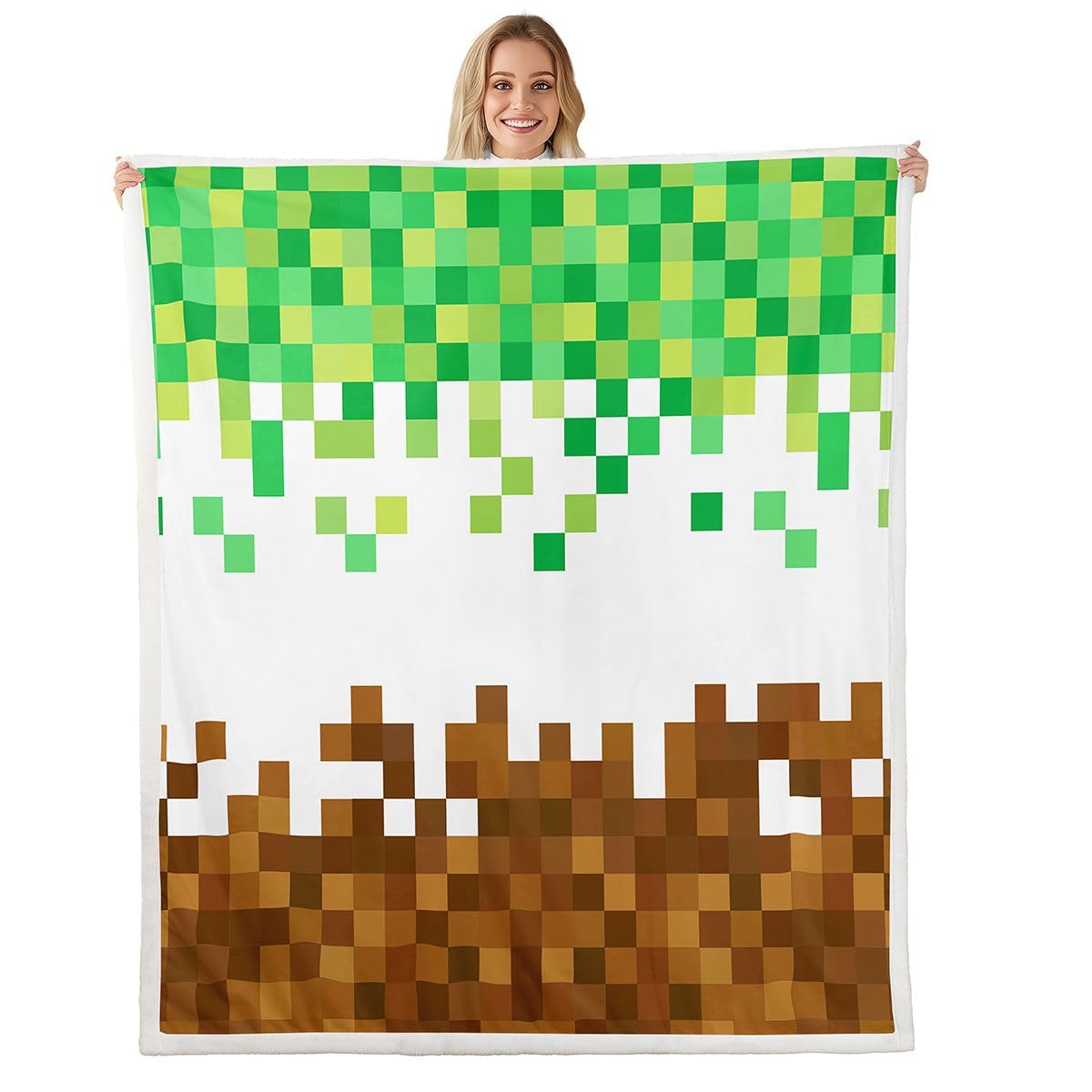 Couverture de lit en flanelle motif géométrique pour des soirées cocooning au canapé