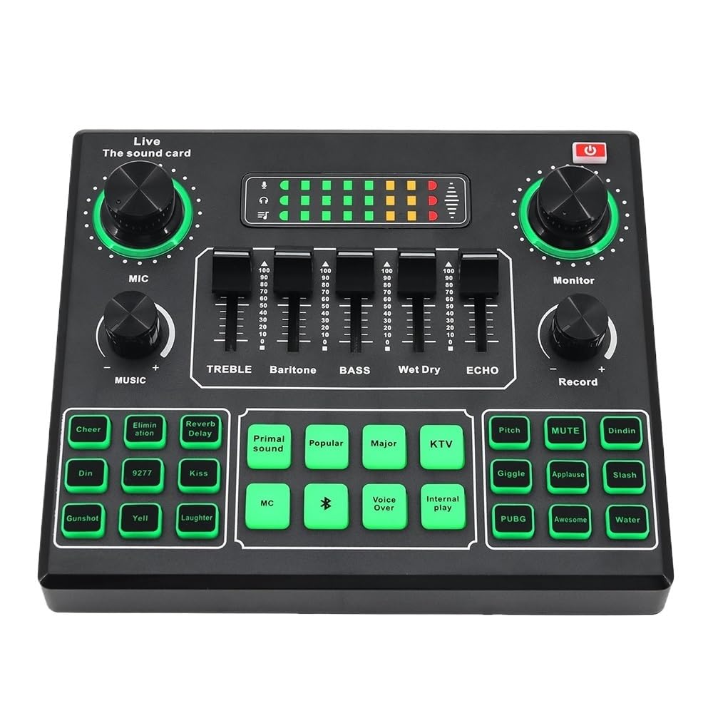 Scheda audio dal vivo e interfaccia con effetti mixer DJ e cambia voce Attrezzatura DJ Mixer vocale