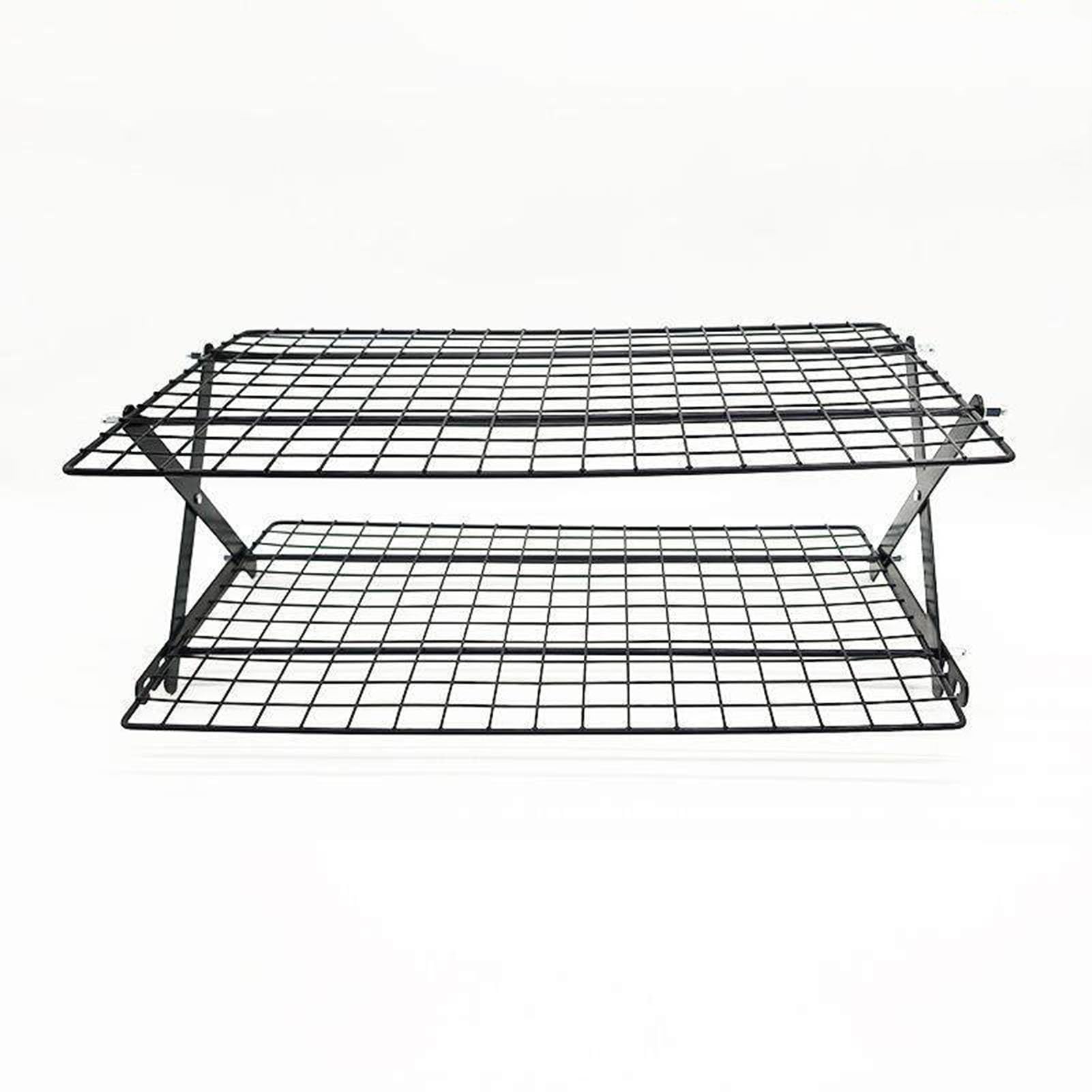 GUODDM Collapsible Cooling Rack, Expandable And Foldable Cookie Oven Racks, Non-Stick Baking Tools Accessories For Muffin, Cooking，Cookies & Biscuits Pizza And Grilling(2 Tier)