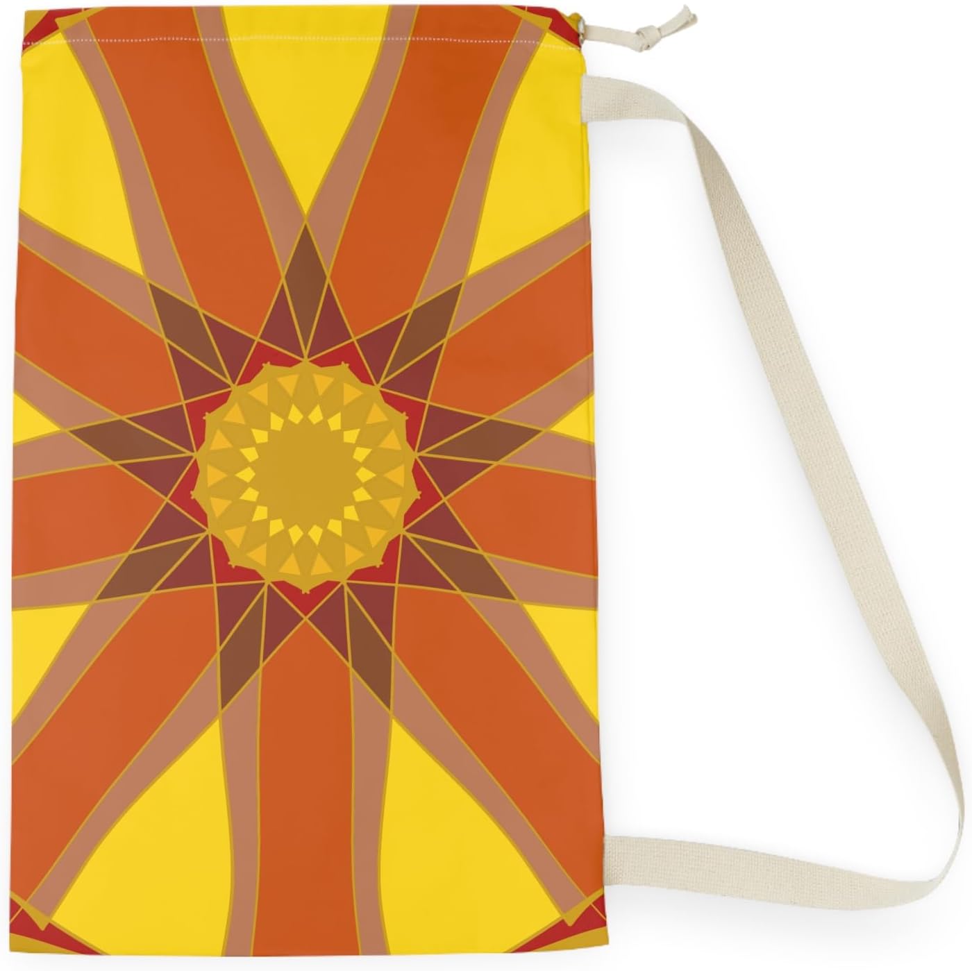 Vibrant Boho Laundry Bag Stylish Storage College Travel Design Tie-Dye Chic Colorful '1.uncommon.journey' Art Mitzisniftis