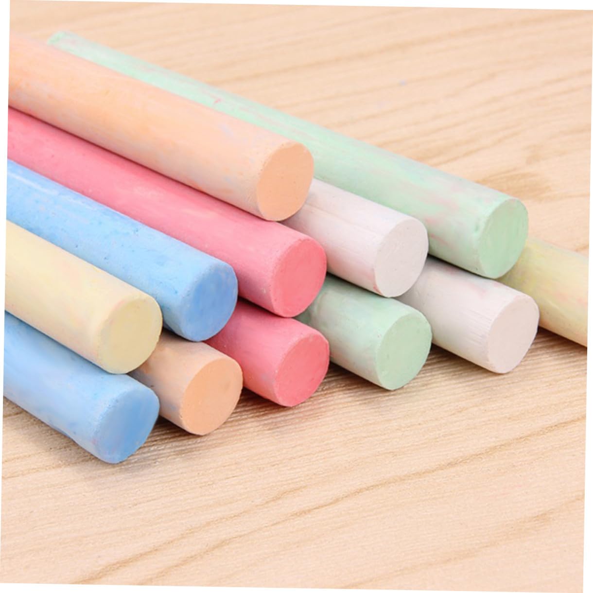 ABOOFAN Gessetti senza Polvere in Gesso per Lavagna, 4 Scatole | 2 Scatole Colorate e 2 Bianche, Leggeri e Portatili, per Scrittura e Pittura su Lavagna