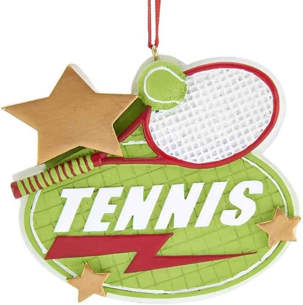 Ornement de tennis pour personnalisation décoration sapin Noël Kurt Adler