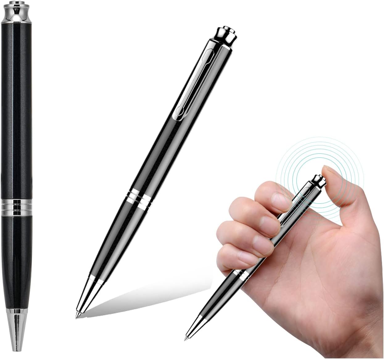Pen Voice Recorder Q60 - Grabadora de Voz USB de 8 GB, grabadora de Voz con activación por Voz, Audio HD de 192 kbps, 100 Horas de grabación