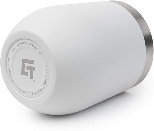 Miniatura 4 de Gametime Sidekicks Clemson Tigers - Vaso de vino de acero inoxidable, vaso de vino aislado sin tallo, forrado de cobre, doble pared al vacío,