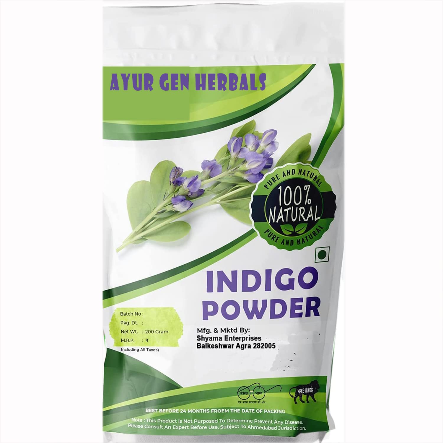 100% Pure & Natural Organic Herbal Henna powder (100 g)-image-38