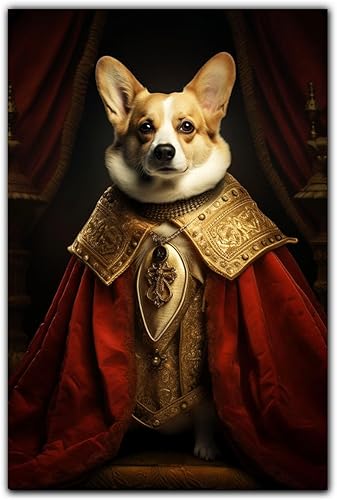 Miniatura 601 de Thuan Chow Chow Retrato de mascota con disfraz real de perro en un disfraz retrato de perro con vestimenta Retrato medieval de mascota retrato