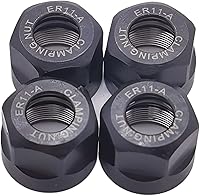 Vista 2 de 4pcs ER11-A Collet Sujeción Tuercas Agujeros para CNC Fresado Chuck Holder Torno