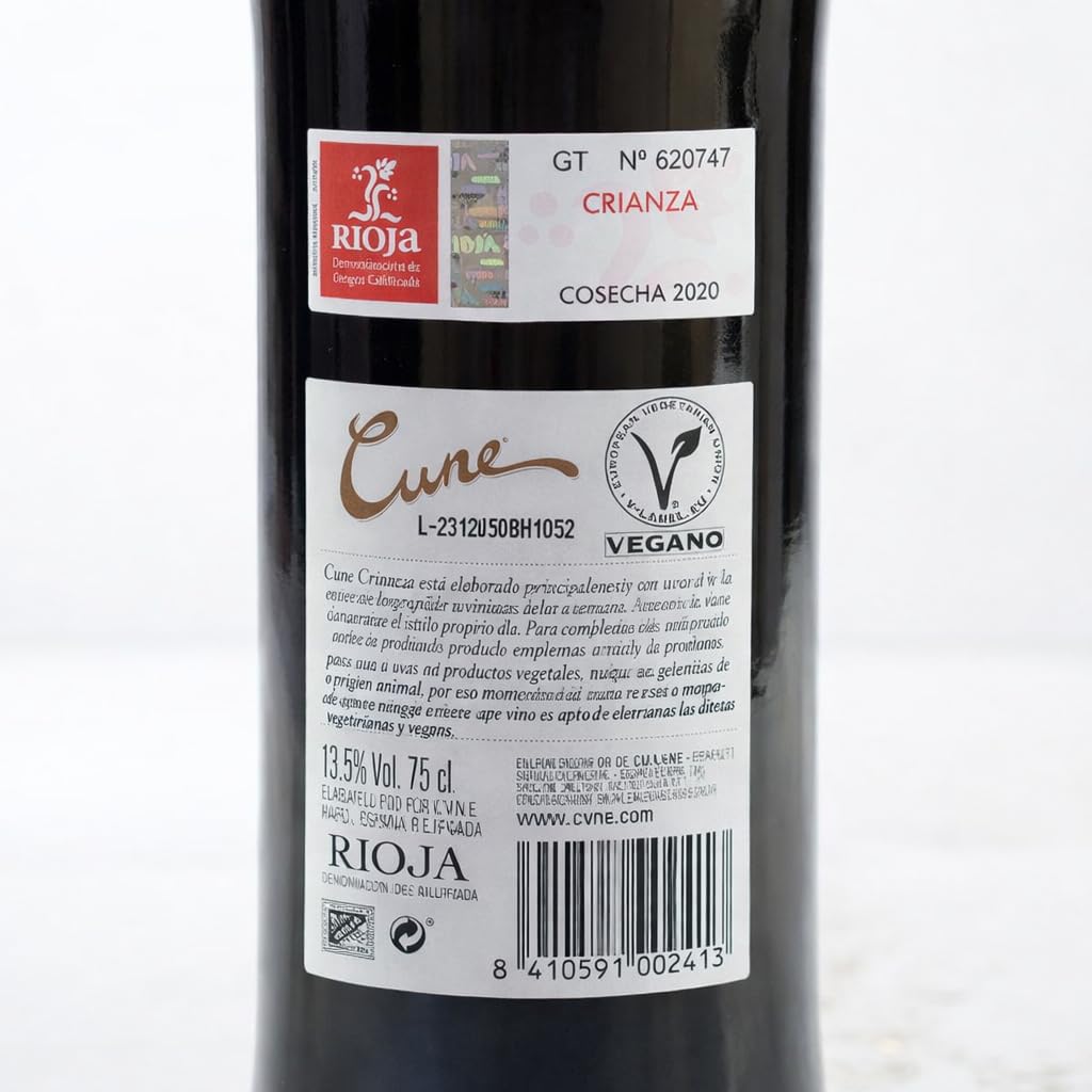 CALLE DEL REGALO Kit de Vino Personalizado con Cune Crianza, Copas de Vino y Caja de Madera con Foto (Con foto y texto)