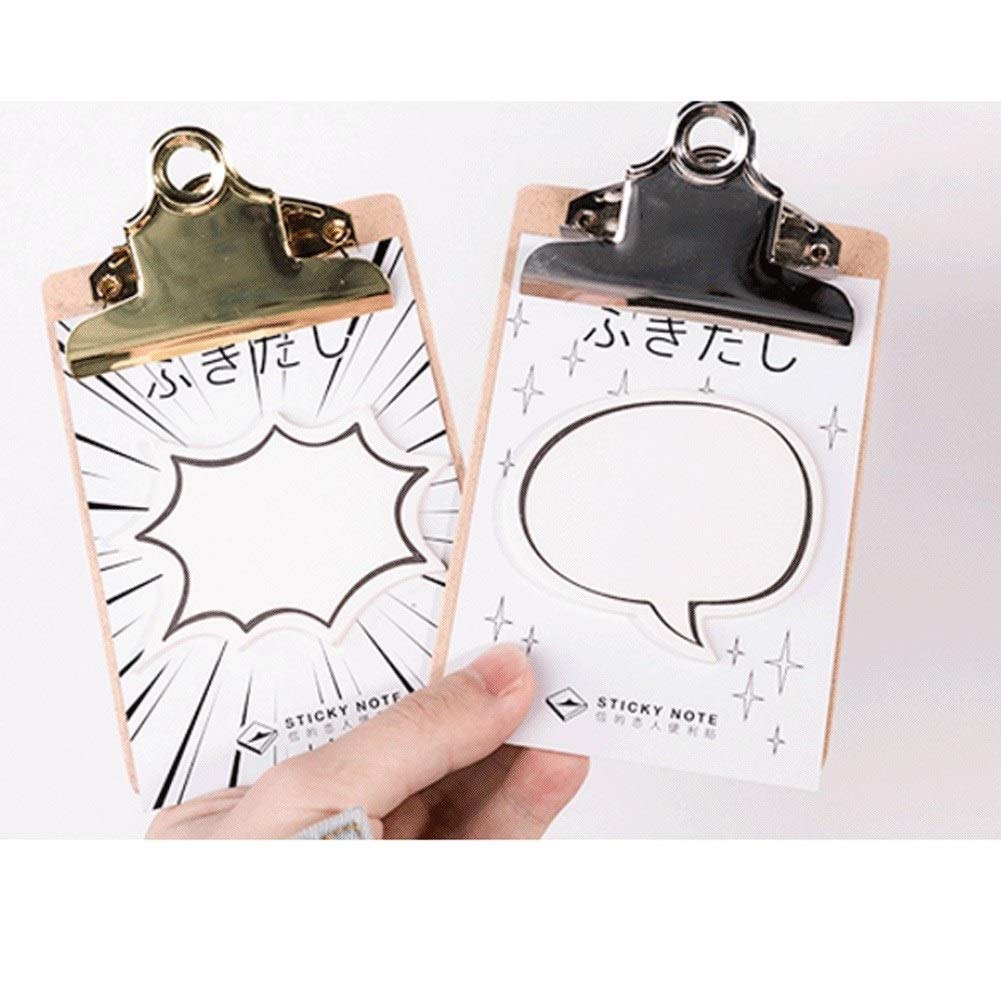 Zwischenablage für Bürobedarf 3 Hartfaserplatten-Zwischenablagen for Unterricht und Büro, Low Profile Clip, 3 Zwischenablagen Haltbarer Clip mit niedrigem Profil (Color : Silver, Größe : A4)