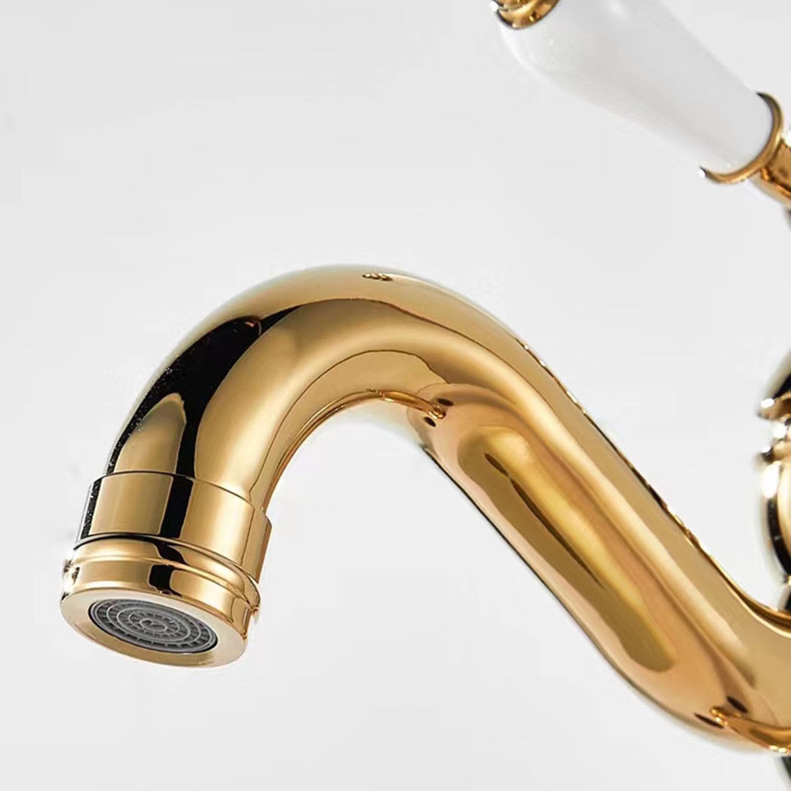 Vinta Nowoczesna bateria umywalkowa z pojedynczym uchwytem z obrotową wylewką, bateria umywalkowa Sk do klasycznych i współczesnych łazienek, łatwy wkład, konstrukcja z pojedynczym otworem