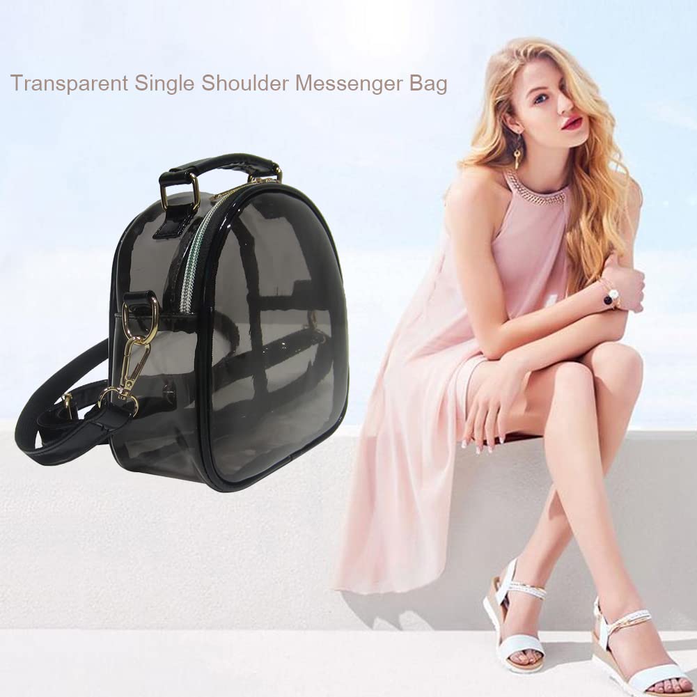 Przezroczyste PCV Crossbody Bag Women Mini Jelly Clear Ramion Torby