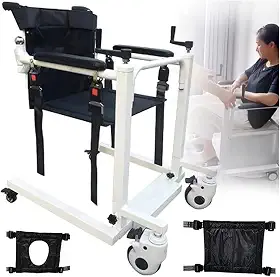 Cadeira de rodas elevatória de paciente para casa elevador de carro portátil cabeceira cadeira de transporte de cômoda ajustável em altura e largura cadeira de chuveiro de elevação manual para pessoas