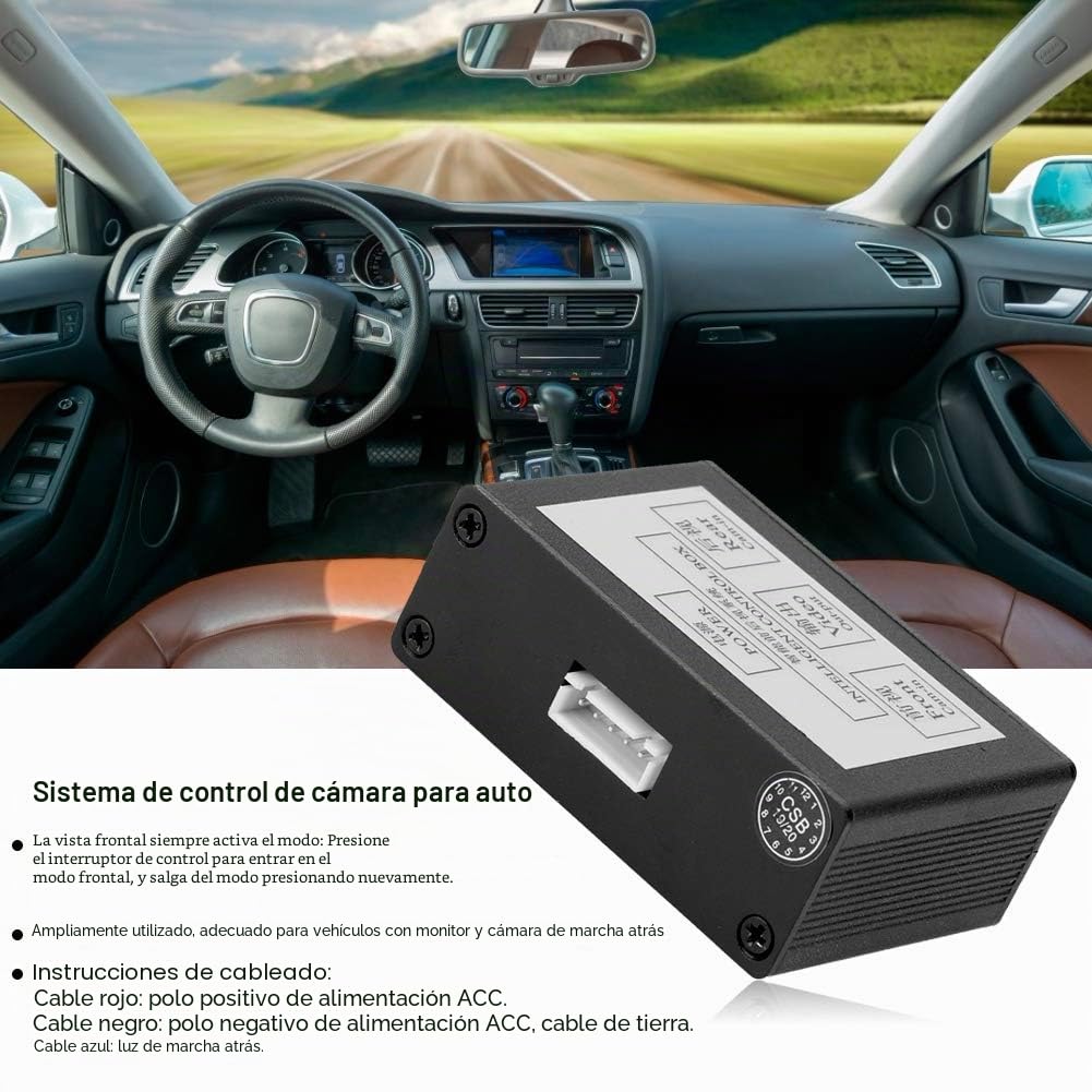 Conmutador convertidor de cámara de Aparcamiento Inteligente para Coche, Interruptor de vídeo de Vista Trasera Frontal, Adaptador de Caja de Control de Canal