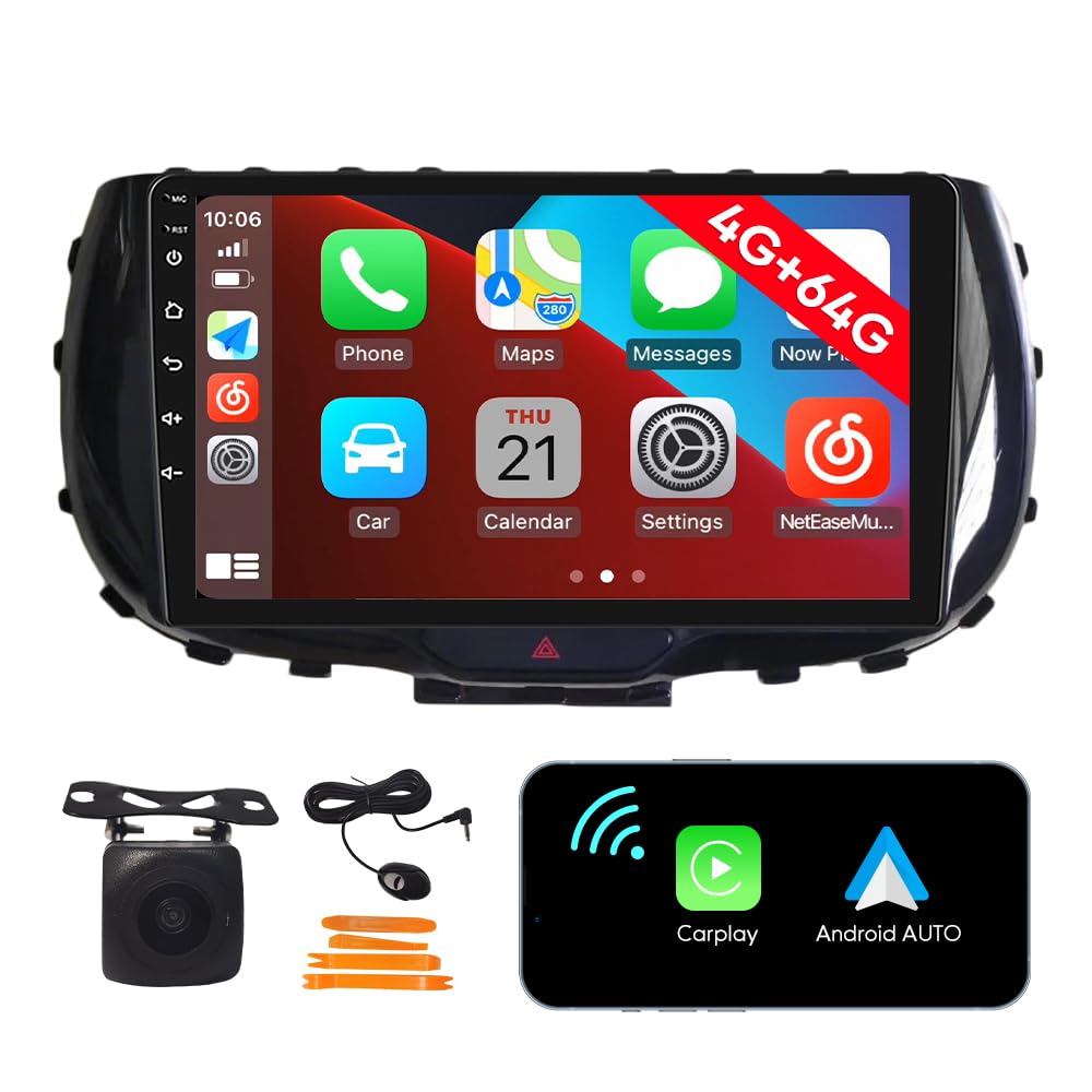 [4G 64G] Android Car Stereo FM Radio Carplay Android Auto 9