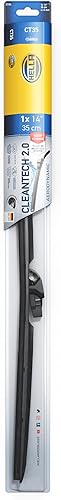 Miniatura 2 de HELLA 358054141 CLEANTECH - Escobilla limpiaparabrisas, 14 pulgadas, individual, 1 paquete, multicolor