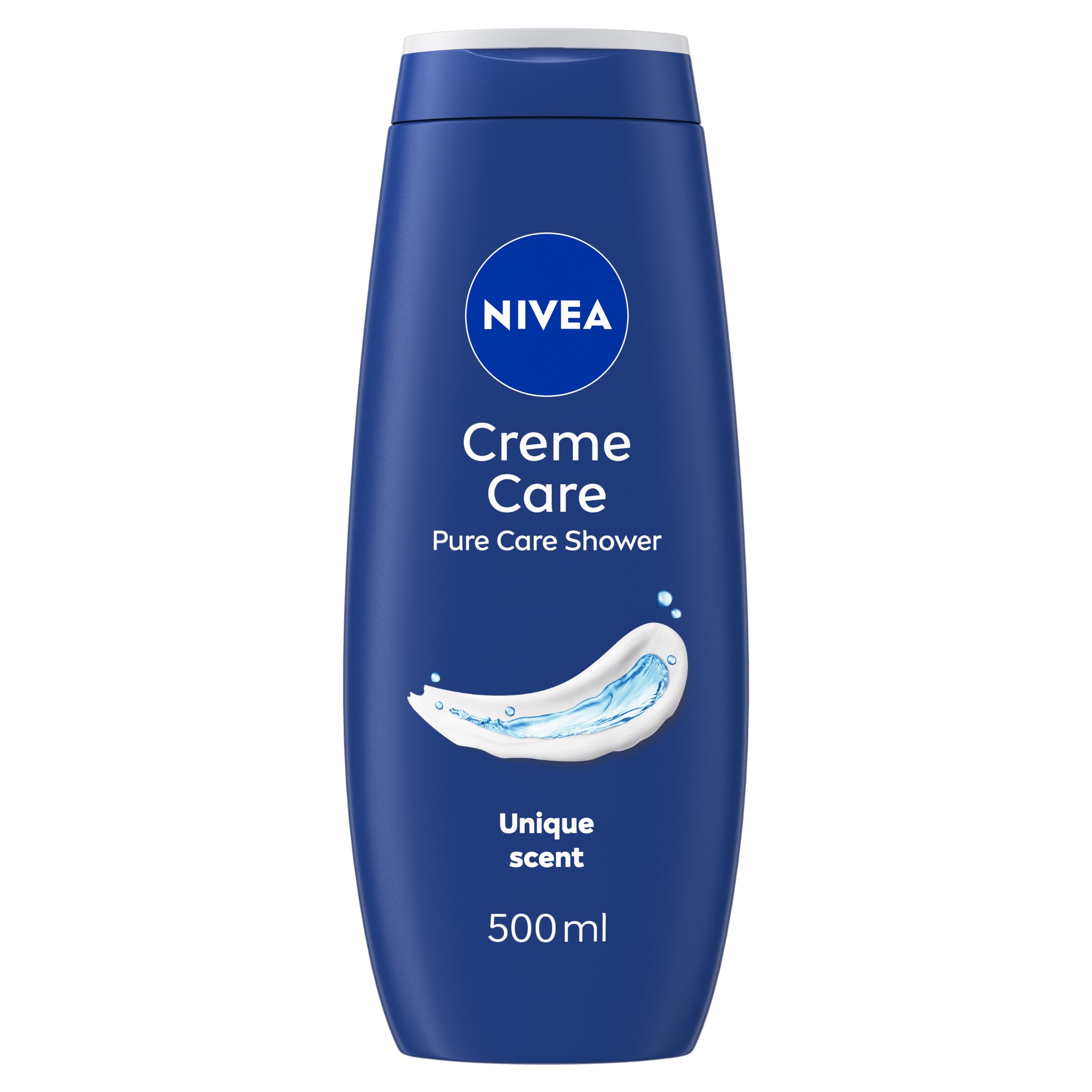 Crème Care Shower Cream (500ml, Pack of 6) Caring Shower Body Cream Enriched with Almond Oil, Moisturising Shower Gel Body Wash with Vitamin C, E