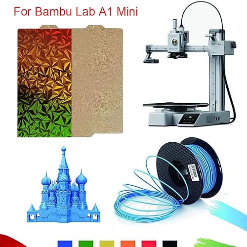 Miniatura 57 de PEI PEO Hoja de 330X330MM Placa de construcción de cama calefactada de acero con resorte Plataforma flexible de un lado texturizado un lado tablero