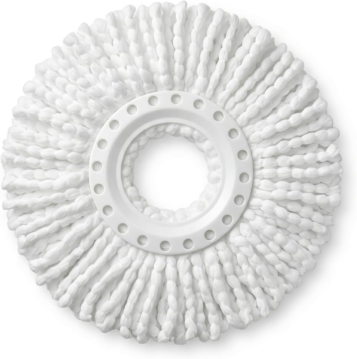 Compatible with Clorox Spin Dry Mop Machine-Washable Refill Head, Two Refill, White