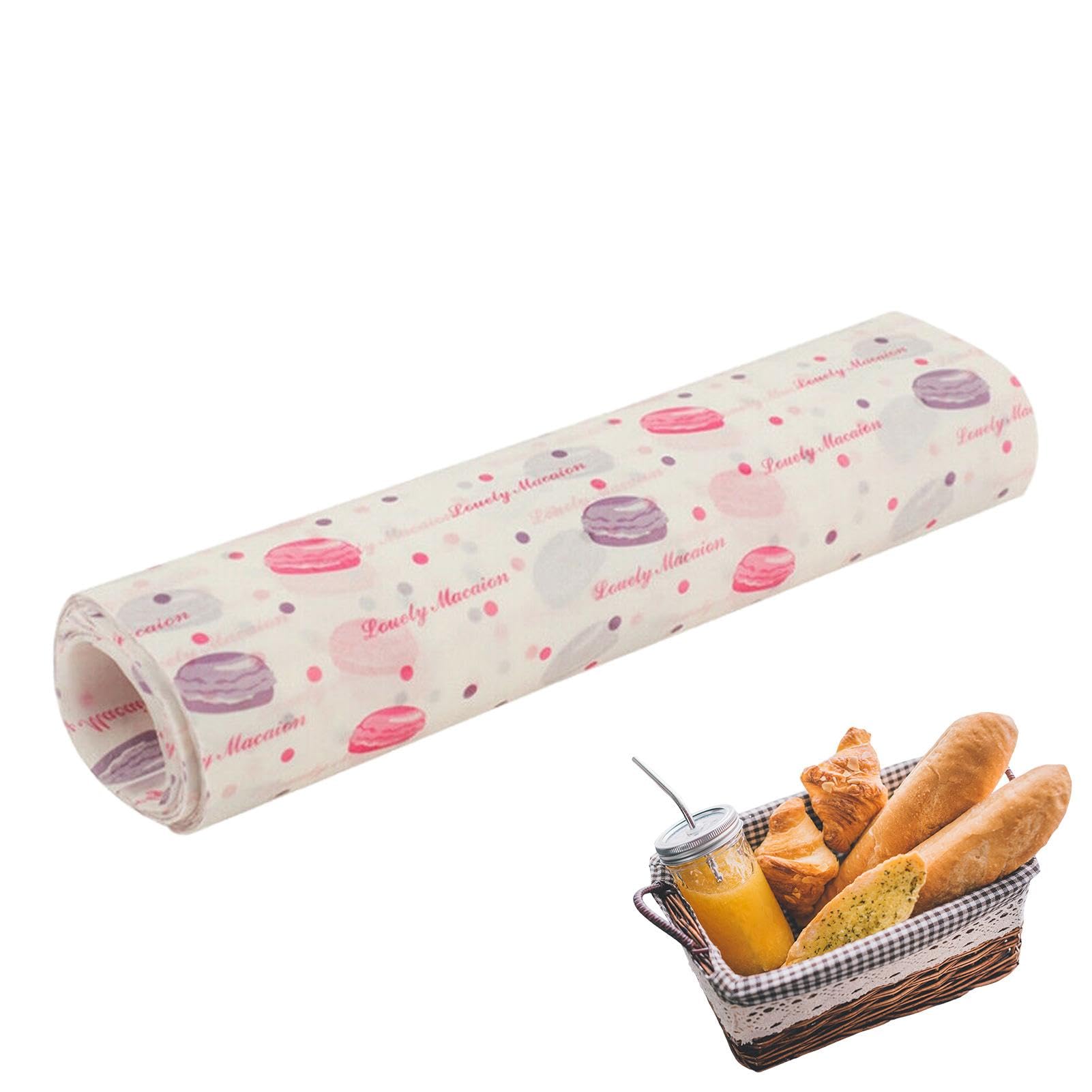 Rolki papieru woskowego do żywności, 50 arkuszy papieru woskowego, do restauracji, kościołów, stoisk koncesyjnych, szkolnych karnawałów, targów
