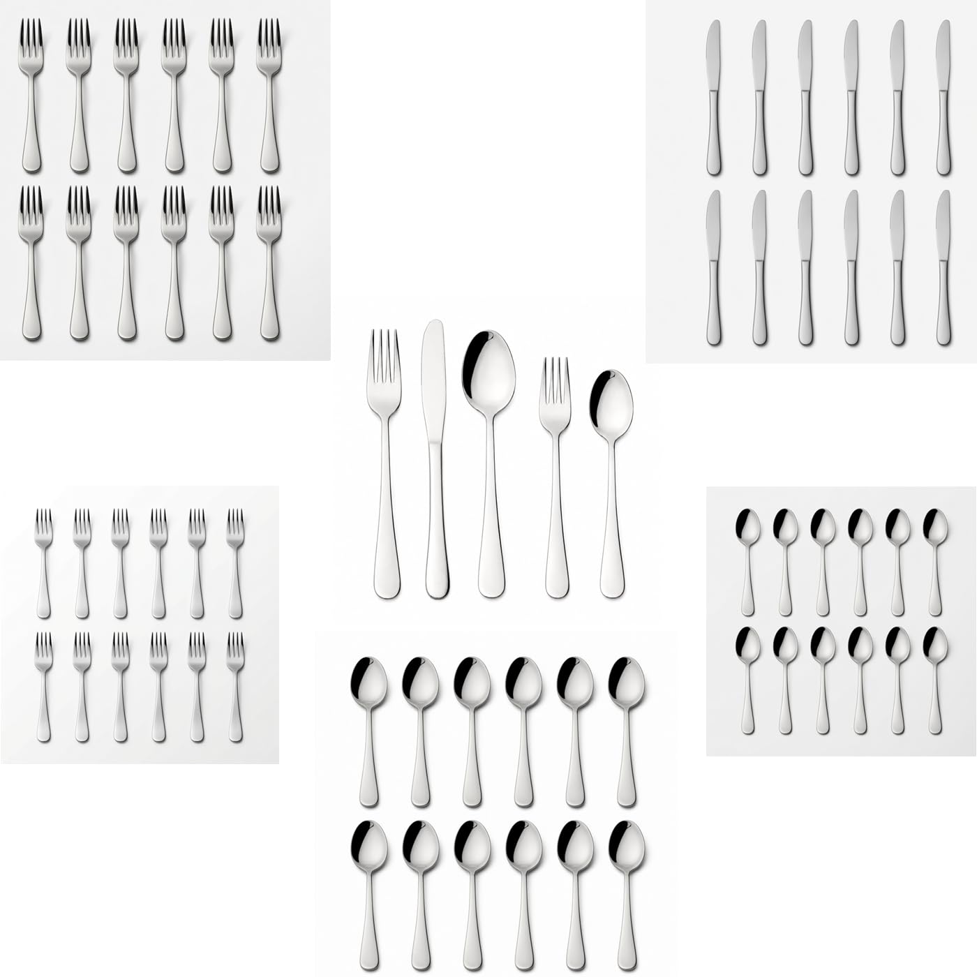 DINOX A-088 Besteckset 60-teilig für 12 Personen aus Edelstahl
