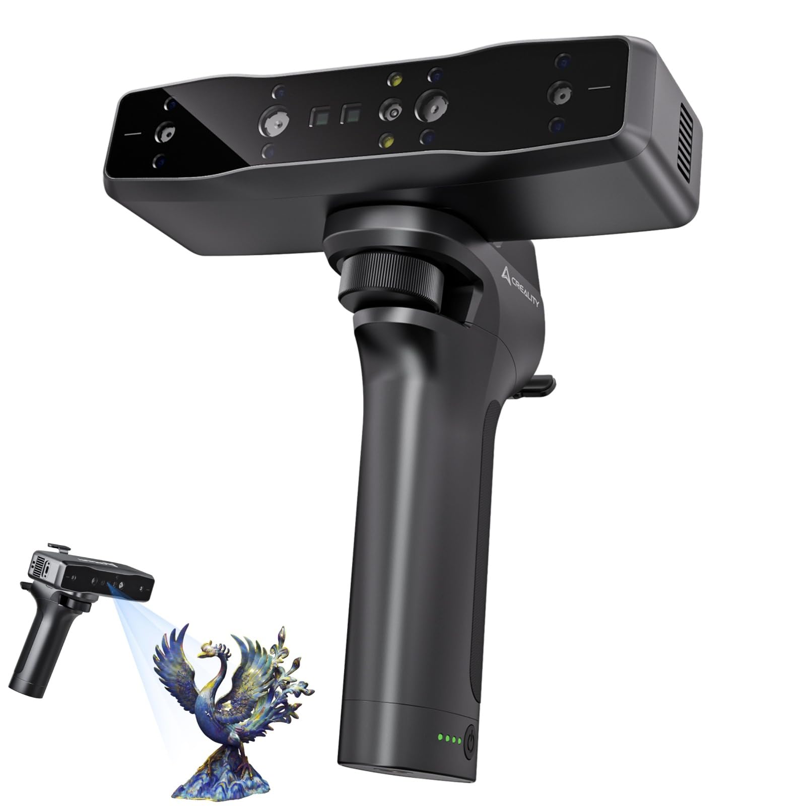 Creality Otter Lite 3D Scanner, Scansione Wireless Wi-Fi 6, Scanner 3D Handheld, Alta Precisione 0,05 mm, Scansione 30 FPS, Compatibilità con Oggetti Dimensioni (da 20 mm³ a 2000 mm³)