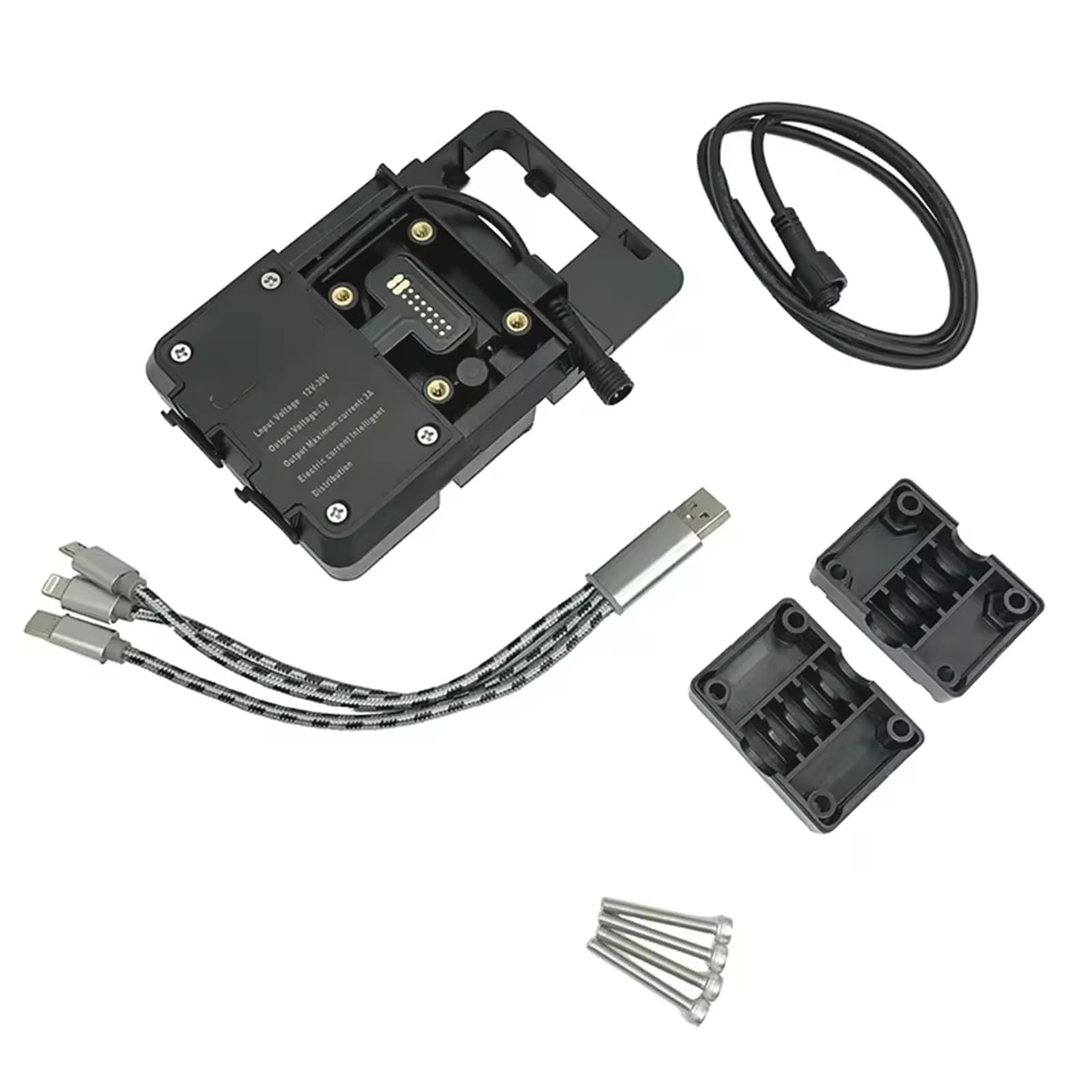 Navigazione GPS Staffa Staffa Navigazione Telefono Cellulare Moto Ricarica USB Supporto 12 Mm Per BMW R1200GS GS 1200 R 1200GS Lc R1250GS ADV Adventure Supporto Navigazione(B)