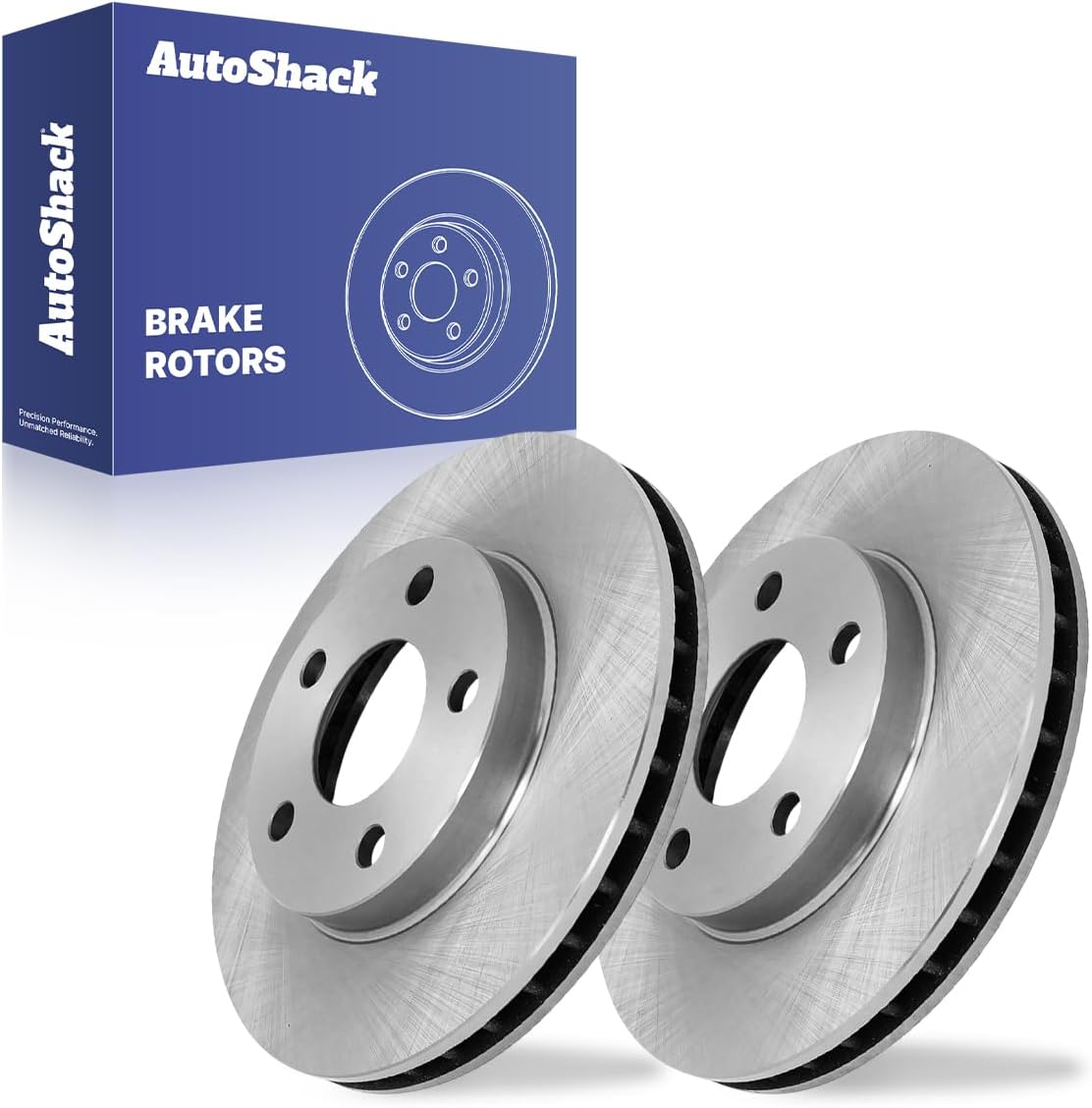 AutoShack Front Vented Brake Rotors 2-PC Set Replacement for 1997-2003 Chevrolet Malibu 1999-2005 Pontiac Grand Am 1999-2004 Oldsmobile Alero 1997-1999 Oldsmobile Cutlass 10.94" (278 mm)